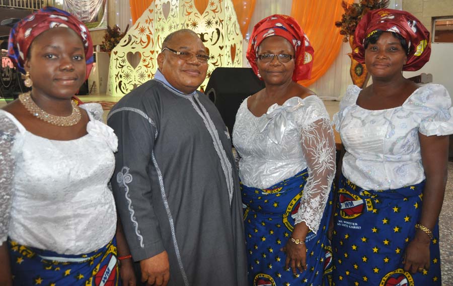 Photos from Women’s Day at AGC Ikeja (L-r) Mrs Chioma Ossai, minister in Charge Assemblies of God Church Ikeja Rev Peter Agianpuye.his wife , Coordinator of (WM) Rev(Mrs) Dinah Agianpuye,and Mrs Christy Akinfesoye at the (WM)Celebration with them’ Restoration of the total woman‘ held at the Church Premises in Lagos on Sunday 8/5/2015