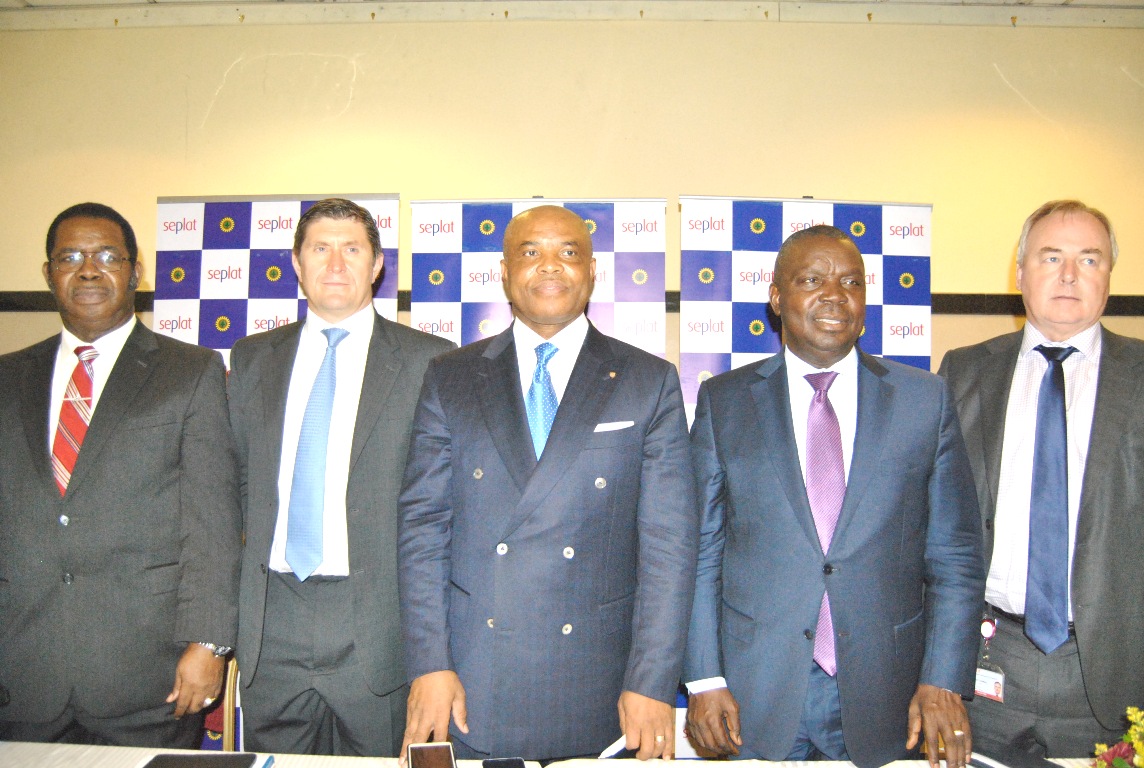 Photos from the 3rd AGM of Seplat Petroleum Development Company Plc L-R: Non Executive Director, Seplat Petroleum Development Company Plc. Mr. Basil Omiyi; Chief Finance Officer Mr. Roger Brown; Chairman, Seplat, Mr. Ambrose Orjiako; Chief Executive Officer, Seplat, Augustine Ojunekwu; Chief Operating Officer, Seplat, Mr. Stuart Connal; during the 3rd Annual General Meeting of Seplat Petroleum Development Company Plc