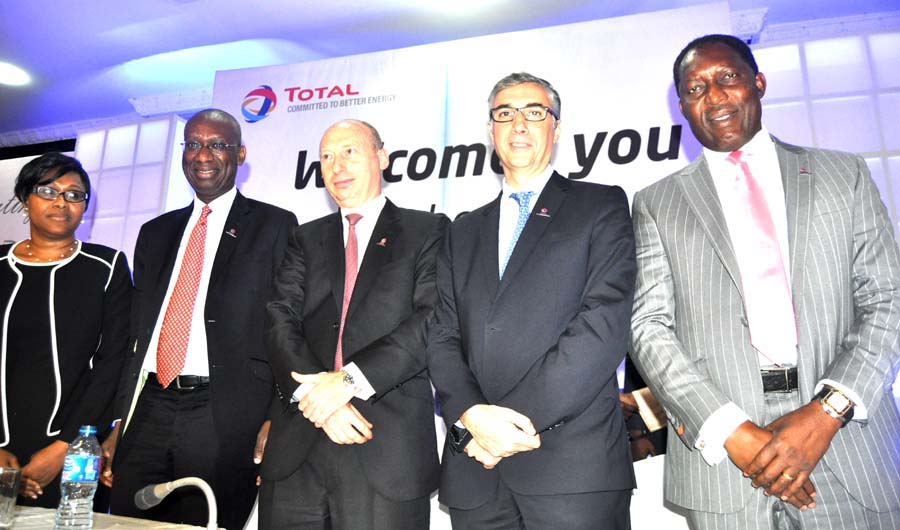 Photos from Total 38th AGM AGM..(L-r) Company Secretary Total Nigeria Plc Mrs Olubunmi Popoola-Mordi,Chairman Board of Directors Mr Momar Nguer, Mr Stanislas Mittelman and Mr Jean Philippe Torres Both Directors and Executive Director Prince Jefferson Nnamani at the 38th Annual General Meeting of Total Nigeria Plc in Lagos yesterday PHOTO CHINYERE IKEANYI
