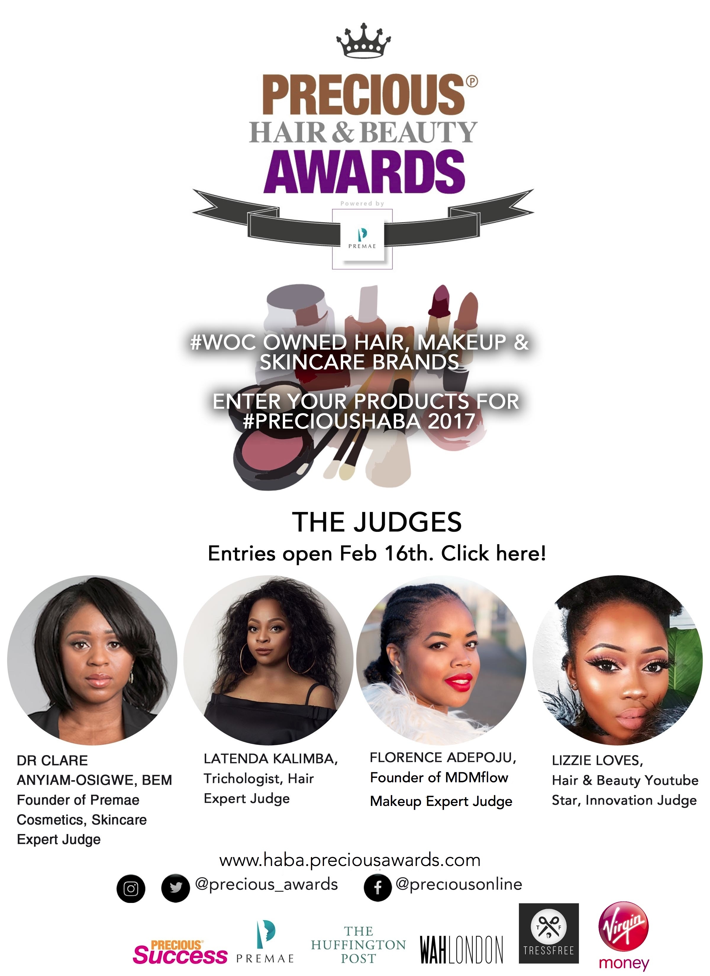 Hair and Beauty brands set for recognition at PRECIOUS Hair & Beauty Awards powered by Premae